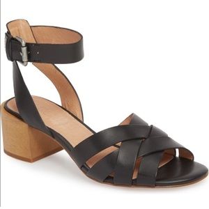 Madewell Lucy Sandal Black size 9, worn once.